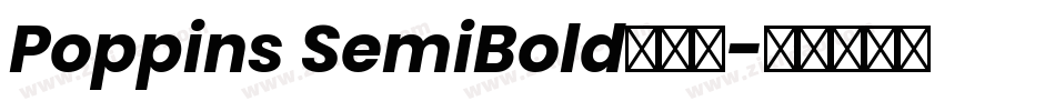 Poppins SemiBold手机版字体转换